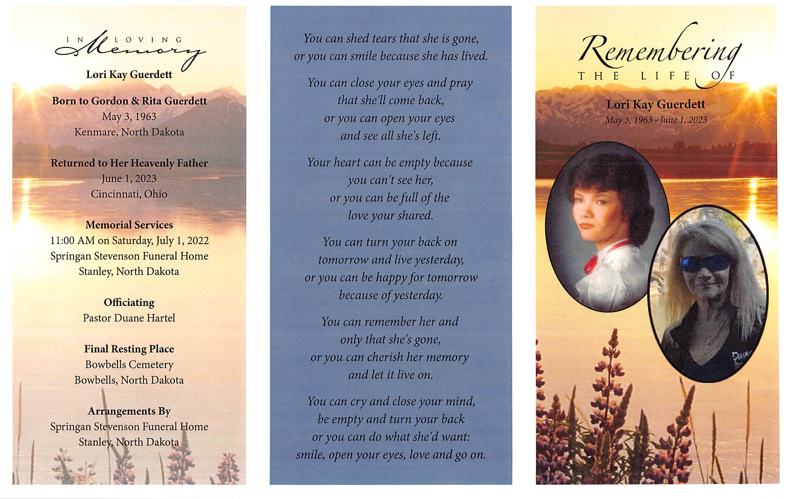 Springan Stevenson Funeral Home Obituaries
